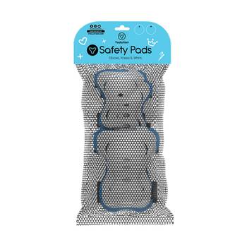Yvolution Safety Pads Small Blue Knee Elbow Wrist Protectors For Kids 3y+