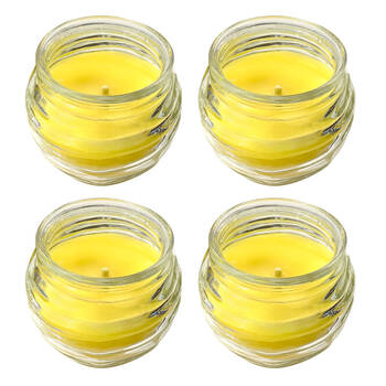4PK 220g Glass Citronella Candle