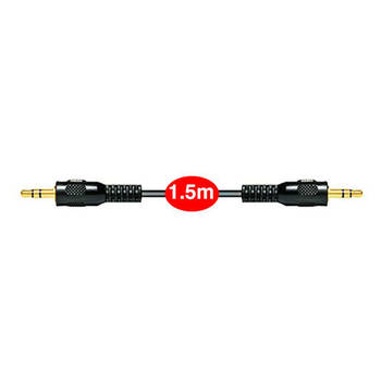 1.5m Aux Gold Plated Cable 3.5Mm Male To Male