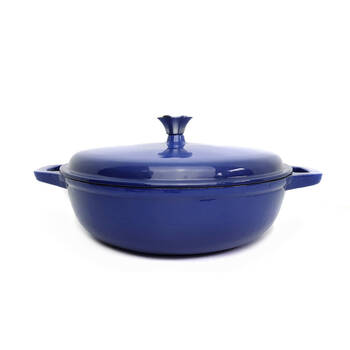 Classica Enamelled Cast Iron Braiser Oven Stovetop 30cm Blue