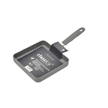 Classica Mini Grill Square Pan Non-Stick 14cm Grey