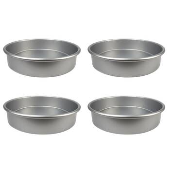 4PK Classica Round Baking Pan Silicone Non Stick Bread/Dough 24.5x5cm