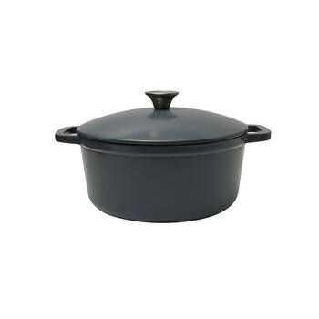 Classica Cast Iron Dutch Oven Kitchen Cooking 26cm Warm Blue
