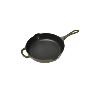 Classica Durable Cast Iron Skillet Pan w/ Handle 28x6cm Olive Green