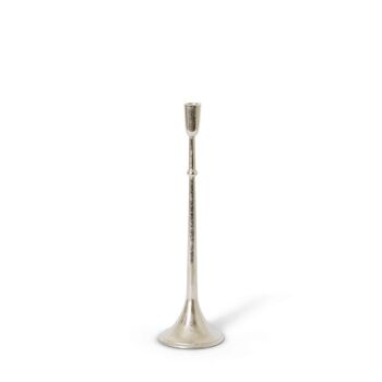 E Style Isabella 48cm Aluminium Taper/Stick Candle Holder - Nickel