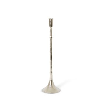 E Style Isabella 58cm Aluminium Taper/Stick Candle Holder - Nickel