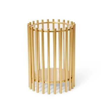 E Style Jinx 26cm Metal Pillar Candle Holder - Gold