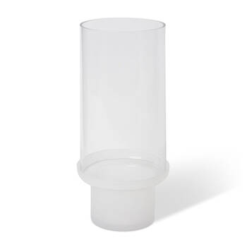 E Style Hondo Hurricane Candle Holder Tabletop Home Decor 45cm Clear/White