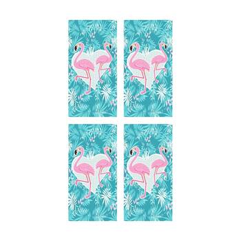 4PK Brazco Cotton Beach Towel wuth Fun Colourful Design 120x60cm Assorted