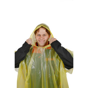 8PK Wildtrak Emergency Poncho Reusable 132x203cm Assorted