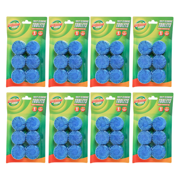 8x 6pc Ultimo Toilet Cleaning Tablets Powerful Freshening 35g A/C Op302 13x23cm