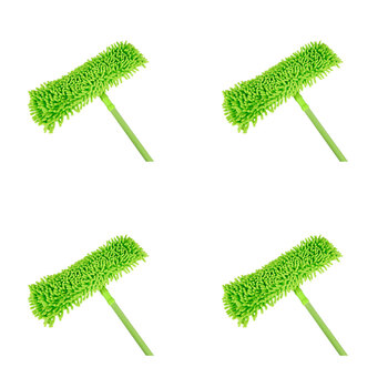 4PK Ultimo Chenille Mop Extendable Green & Grey Assorted 1.5x7cm