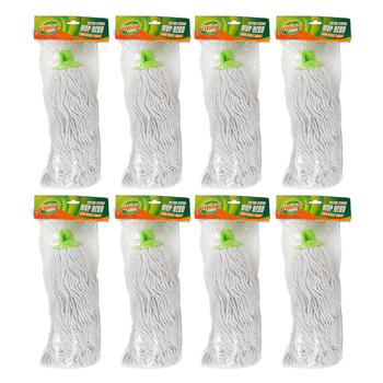 8PK Ultimo Chenille Mop Extendable Green & Grey 10x29cm