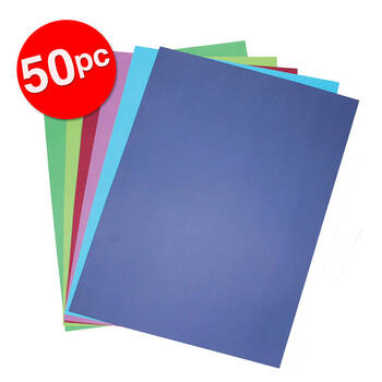50pc Colourful Days XL Board 200GSM Cool Assorted Colours