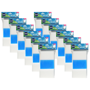 12x 3pc kemasi Multi Use Eraser Blocks Home Dishwashing Cleaning Assorted