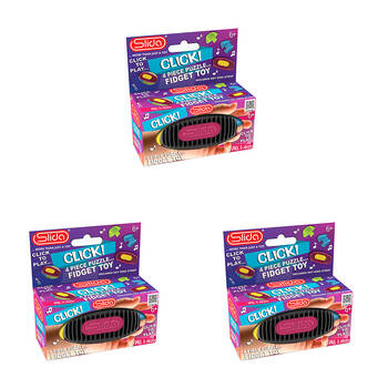 3x 3pc Slida Click 3D Sequential Interlocking Puzzle for Kids/Children 6Y+