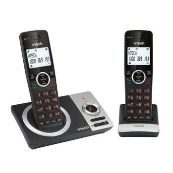 VTech CLS22050 DECT WiFi Cordless Home Phone with 2-Handset Black 