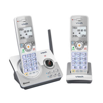 VTech CLS22150 DECT6.0 WiFi Cordless Home Phone with 2-Handset Silver