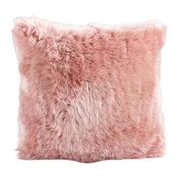 Huxford Grove The Gulgong Sheepskin Cushion Square 50cm - Dark Rose