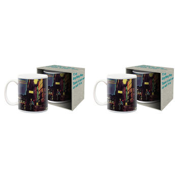 2PK Aquarius David Bowie Ziggy Ceramic Mug w/ Handle 325ml