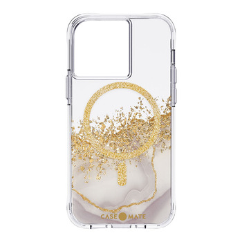 Case-Mate Karat Marble Protection Case For iPhone 14 Plus - White