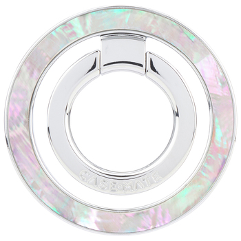 Case-Mate Magnetic Finger Ring Stand Works w/ MagSafe Cases Mother of Pearl