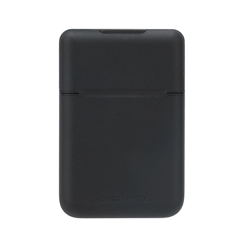 Case-Mate Magnetic Leather Flip Wallet Case For MagSafe Phone - Black