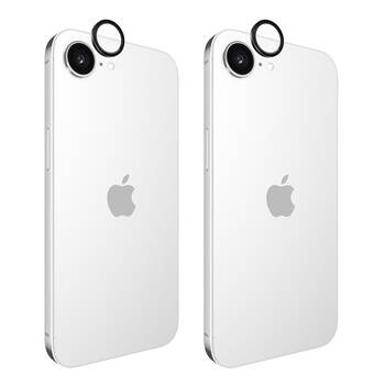 2PK Case-Mate Aluminium Ring Lens Protector For iPhone 16e/15/14/13 - Black