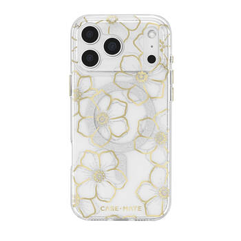 Case-Mate Floral Gems MagSafe Phone Case For iPhone 17 Pro Max 6.9in Gold