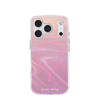 Case-Mate Peach Bubble MagSafe Case For iPhone 17 Pro 6.3in Iridescent