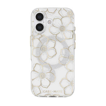 Case-Mate Floral Gems MagSafe Phone Case for iPhone 17 6.3in Gold