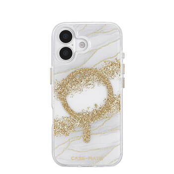 Case-Mate Karat Granite MagSafe Phone Case for iPhone 17 6.3in Gold