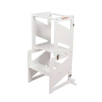 Childcare 2-in-1 Convertible Learning Tower and Desk 18M+ White