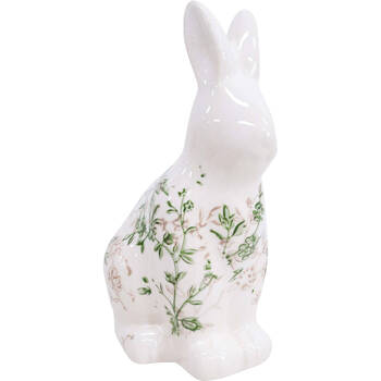 LVD Ceramic Rabbit Figurine Home Decor 13x20.5cm - Evergreen