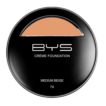 BYS 7g Creme Foundation Face Makeup Cosmetic - Medium Beige
