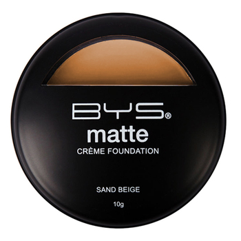 BYS 10g Matte Creme Foundation Face Makeup Cosmetic - Medium Beige