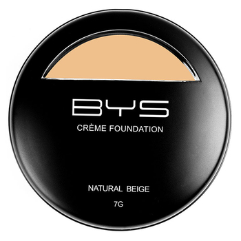 BYS 7g Creme Foundation Face Makeup Cosmetic - Natural Beige