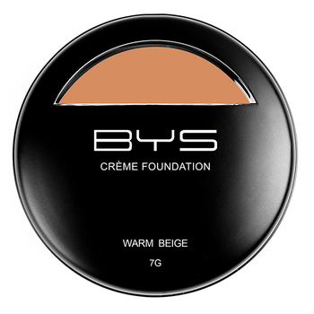 BYS 7g Creme Foundation Face Makeup Cosmetic - Warm Beige