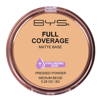 BYS Full Coverage 8g Pressed Powder w/ Hyaluronic Acid - Medium Beige