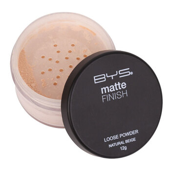BYS Matte Finish 12g Loose Powder Face Makeup - Natural Beige