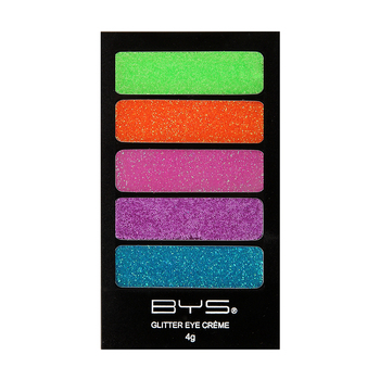 BYS Glitter Creme 4g Makeup Palette Neon Glow - 5 Shades