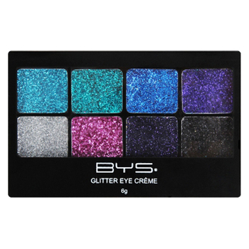 BYS Glitter Creme Eye Makeup 6g Palette LeFreak Cest Chic - 8 Shades