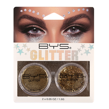 2pc BYS 1.5g Loose Glitter Duo Gold Makeup Skin/Hair