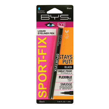 BYS Sport-Fix Liquid Eyeliner Pen Sweatproof Makeup Black 1.5ml