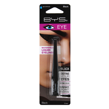 BYS Waterproof Liquid Eyeliner Lasting Makeup Black 3.5ml