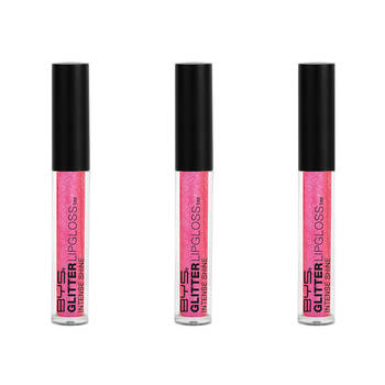 3PK BYS Glitter Lipgloss Intense Shine Galaxy 1ml