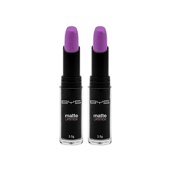 2PK BYS 3.5g Matte Lipstick Makeup Cosmetic - Viva Violetta