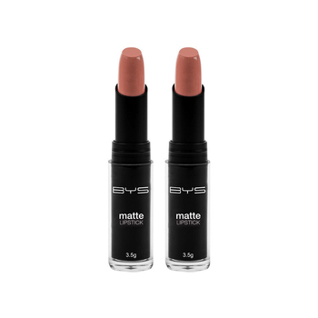 2PK BYS Matte Lipstick Pink Dusk 3.5g Lip Makeup Cosmetics