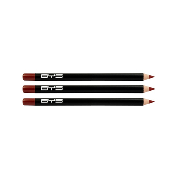 3PK BYS Matte Lip Liner Pencil Makeup Long Lasting Berry 1g