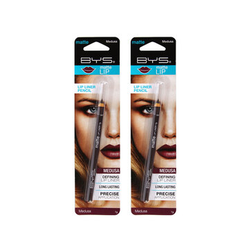 2PK BYS Matte Lip Liner Pencil Makeup Long Lasting Medusa 1g